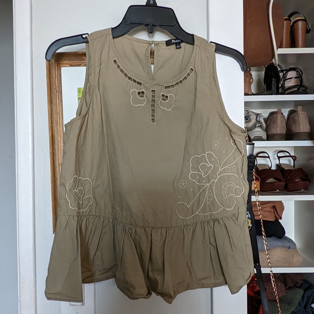 Madewell Small Peplum Blouse